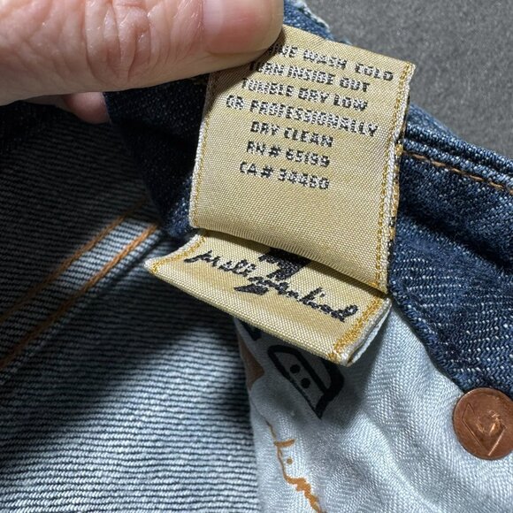 7 For All Mankind A Pocket Jeans Bootcut Mid Rise Womens Size 27 Denim - Picture 9 of 13